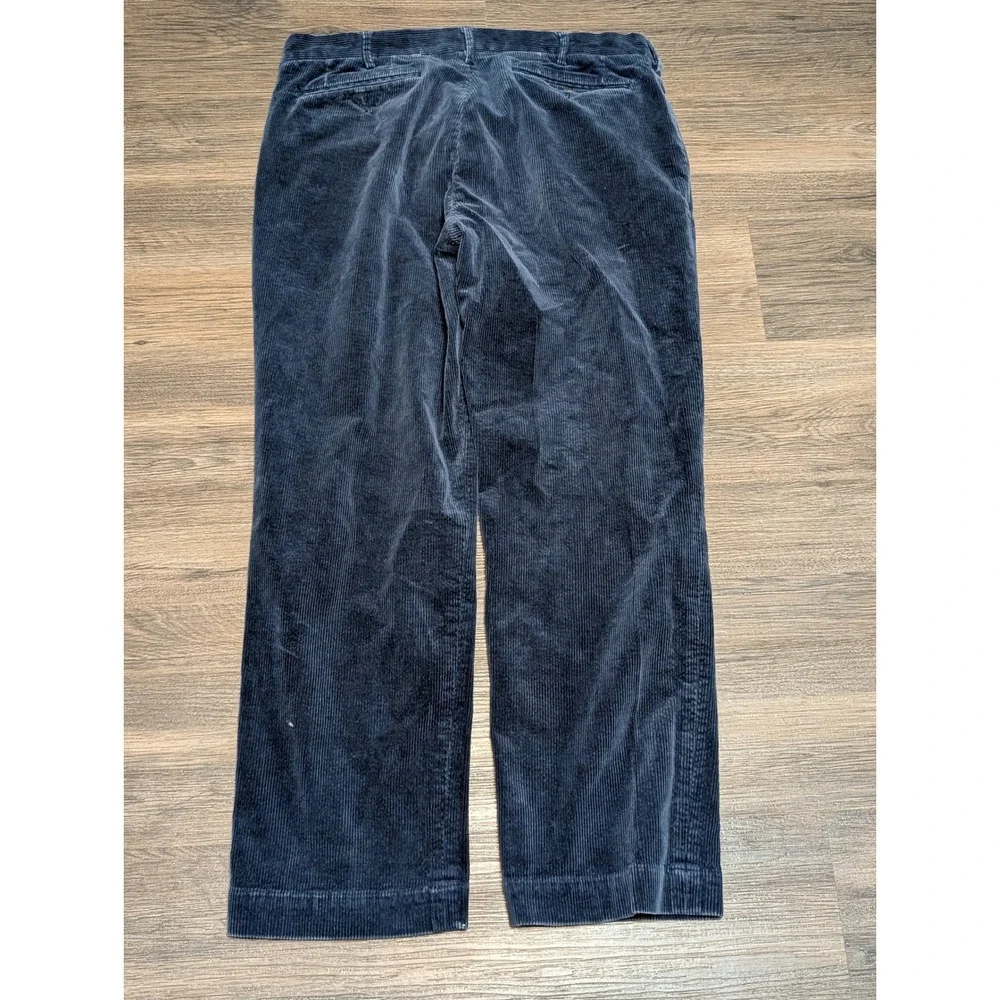 Polo Ralph Lauren Mens Corduroy Pants Classic Fit Navy Blue‎ 34x30 READ!